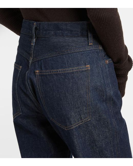 Agolde Blue Leena Mid-Rise Flared Jeans