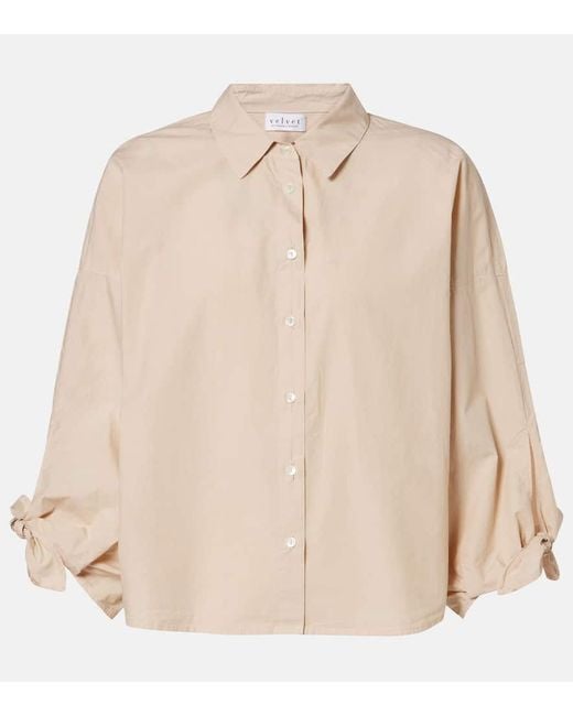 Velvet Natural Arlette Cotton Shirt