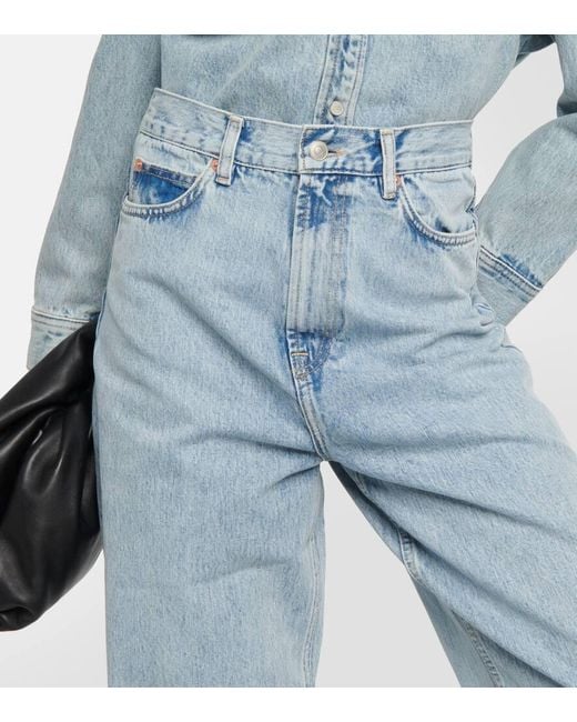 Wardrobe NYC Blue Low-rise Straight Jeans