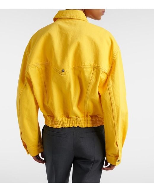 Versace Yellow Denim Blouson Jacket