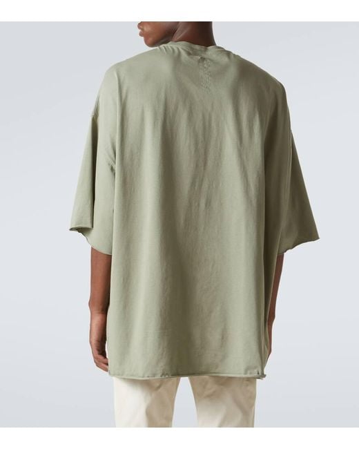 Rick Owens Green Tommy T Cotton Jersey T-Shirt for men