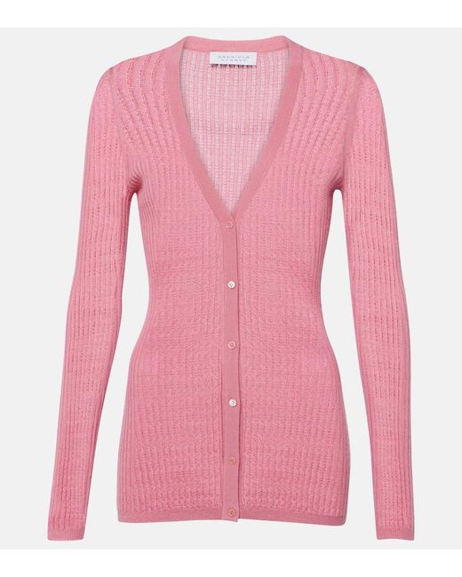 Cardigan Emma de cachemir y seda Gabriela Hearst de color Pink