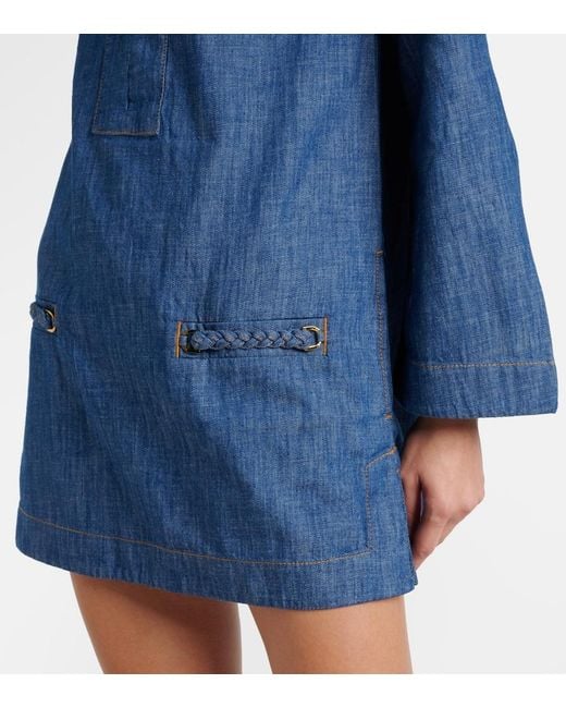 Zimmermann Blue Wylie Denim Tunic