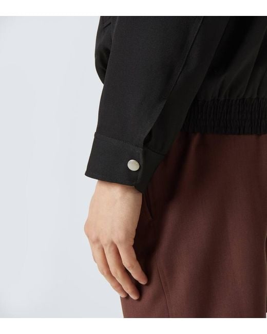 FRAME Black Wool Blouson for men
