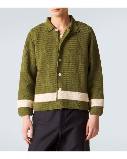 Camicia Marsh di Bode in Green da Uomo