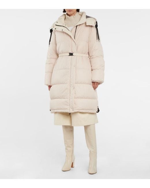 Moncler Natural Erysimum Hooded Down Coat