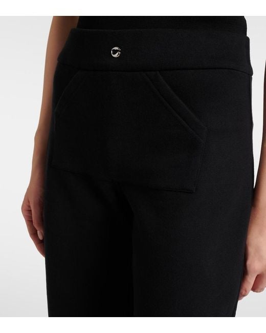 Coperni Blue Low-Rise Cotton-Blend Sweatpants