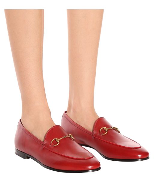 gucci women's jordaan leather loafers