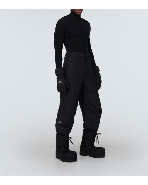 Balenciaga Black 3B Sports Icon Ski Cargo Pants for men
