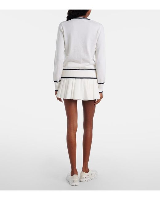 Tory Burch Gray Wool-Blend Cardigan