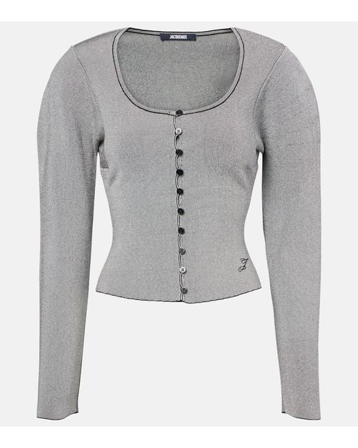 Cardigan Evening di Jacquemus in Gray