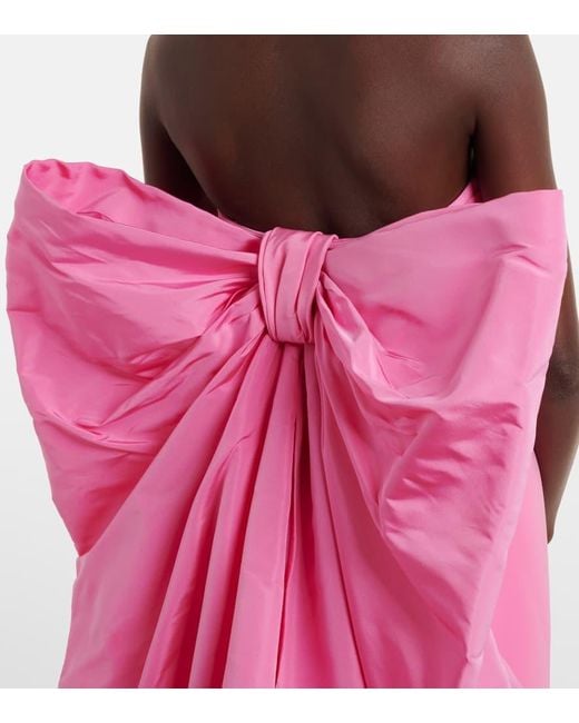 Carolina Herrera Pink Robe Aus Crepe