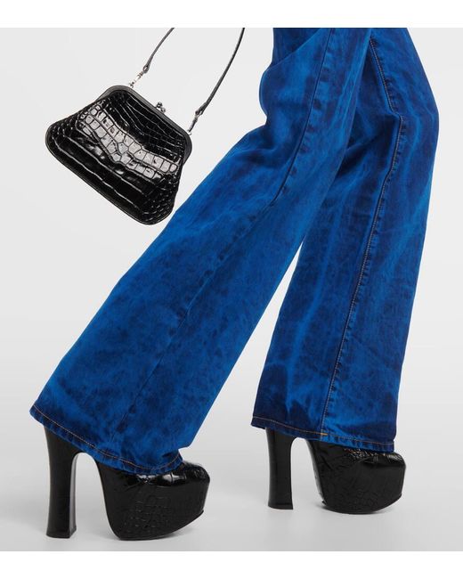 Jeans flared a vita alta di Vivienne Westwood in Blue