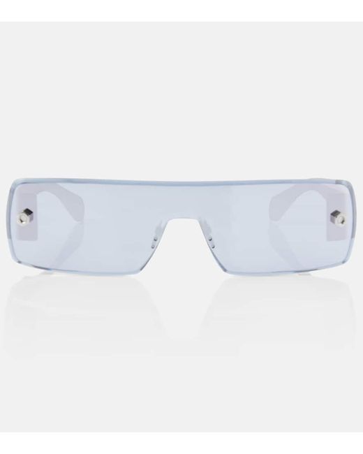 Gafas de sol rectangulares con logo Alaïa de color Blue