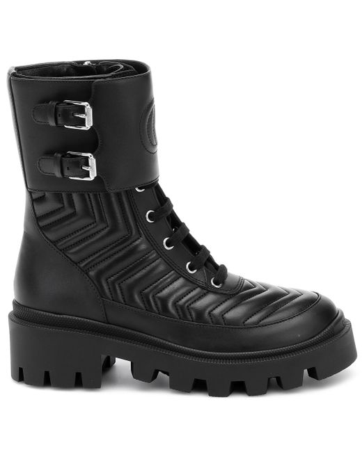 biker boots gucci