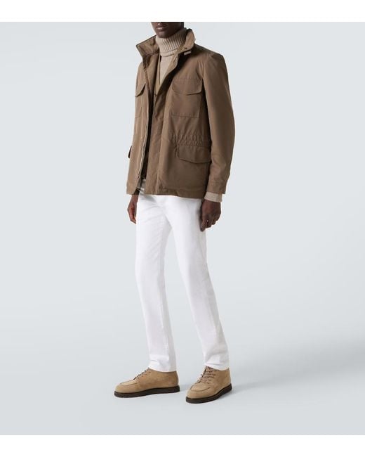 Loro Piana Brown Traveller Technical Jacket for men