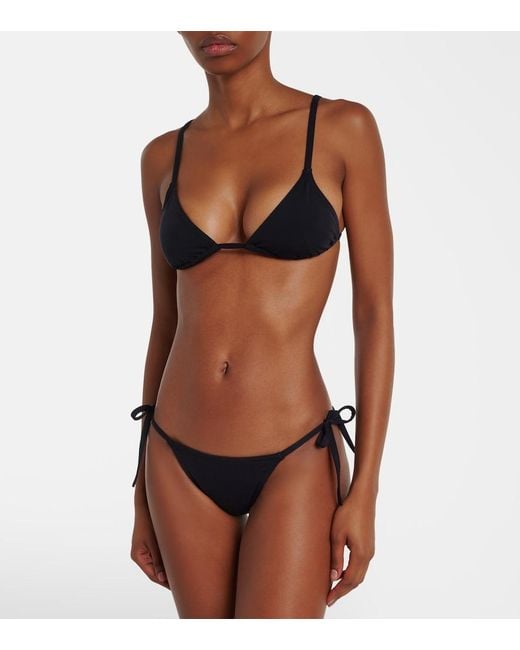 Isabel Marant Black Feride Triangle Bikini Top