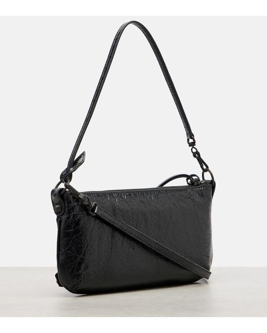 Balenciaga Black Le City Leather Shoulder Bag