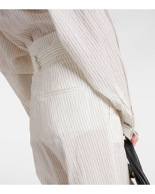 Pantalon ample Xero en coton et soie Max Mara en coloris White