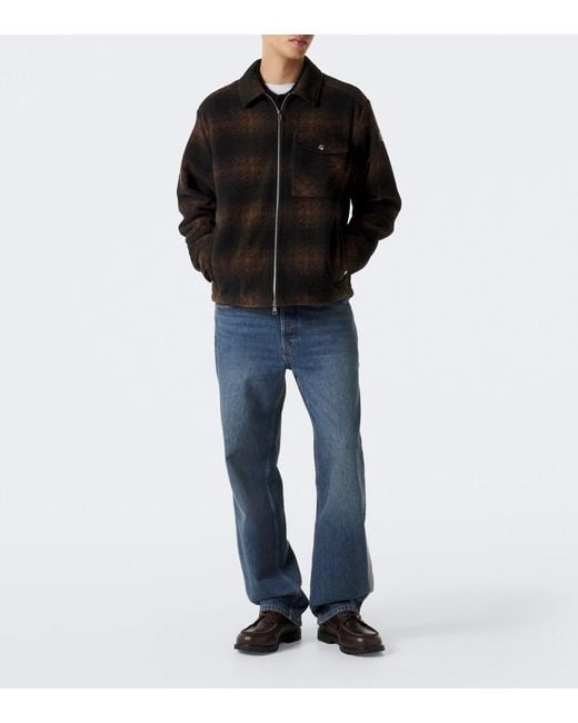 Moncler Black Archivio Checked Jacket for men
