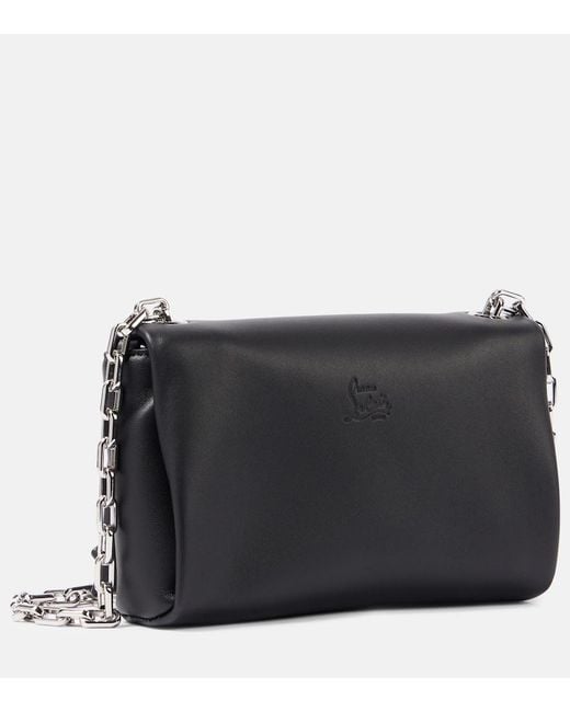 Christian Louboutin Black Artemis Spiked Leather Crossbody Bag