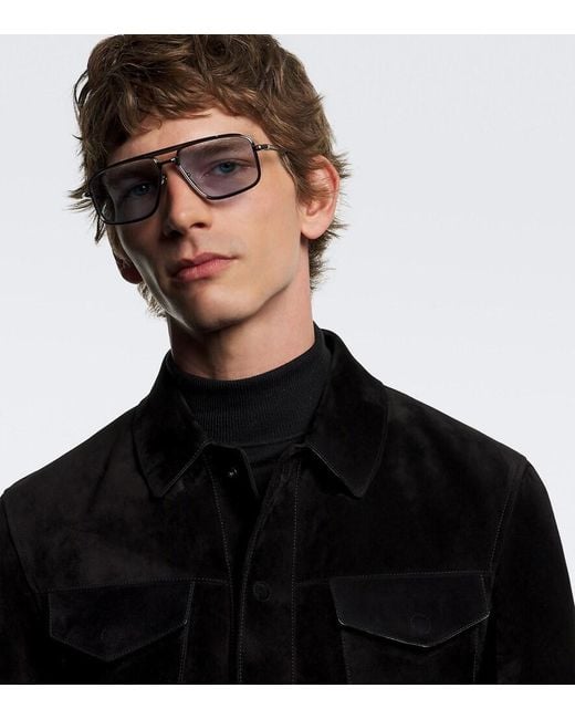 Jacques Marie Mage Blue Earl Navigator Sunglasses for men