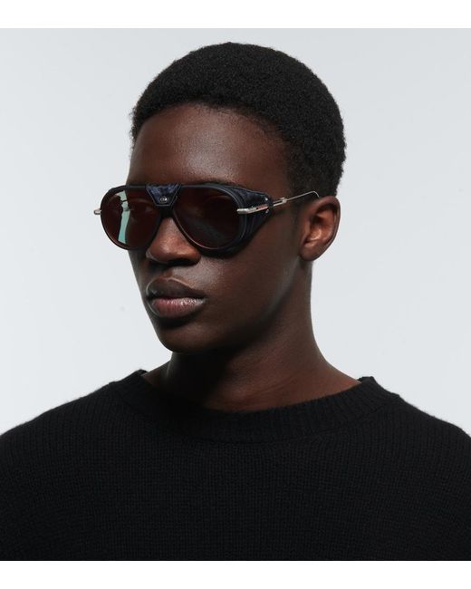 Dior Brown Diorsnow A1I Aviator Sunglasses for men