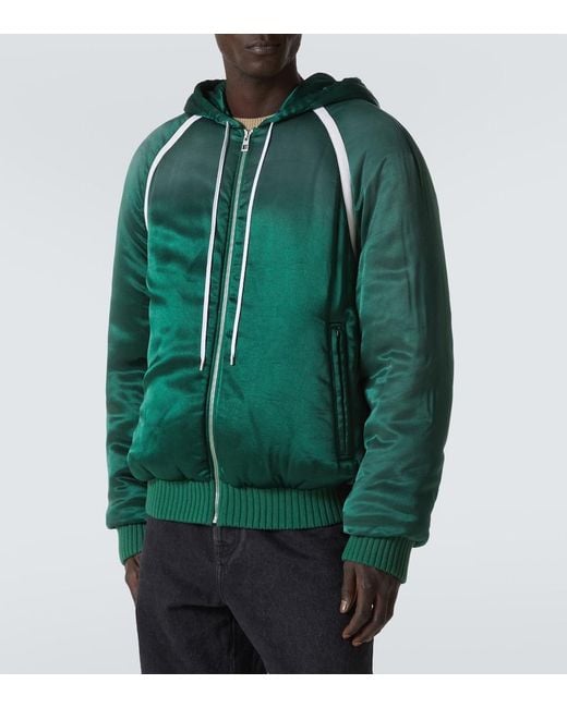 Loewe Green Satin Tracksuit Jacket for men