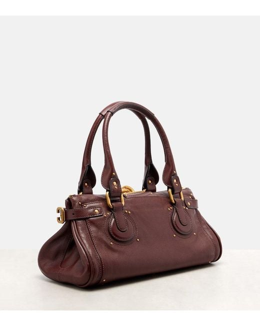 Chloé Brown Paddington Leather Shoulder Bag