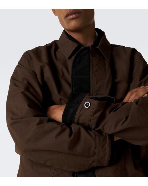 Sacai Brown Reversible Technical Jacket for men