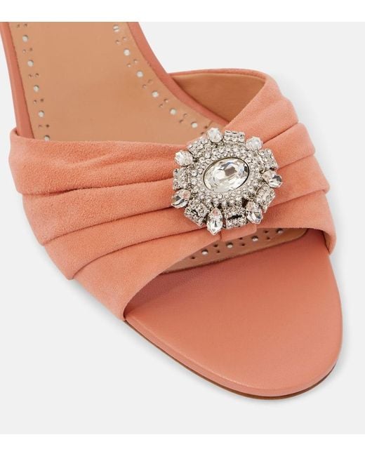 Mules Ansaklo 50 di Manolo Blahnik in Pink