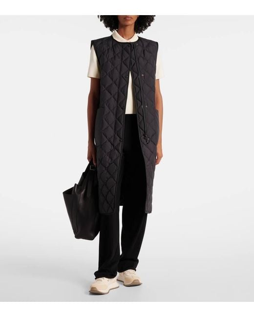 Moncler Black Butor Quilted Down Vest