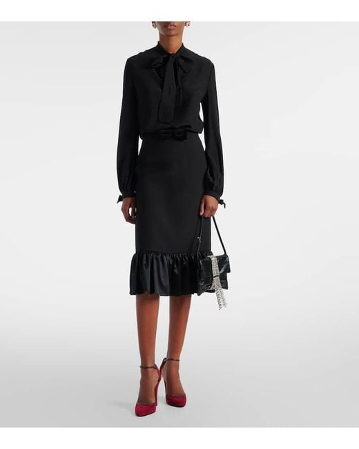 Jimmy Choo Black Zandra Embellished Leather Shoulder Bag