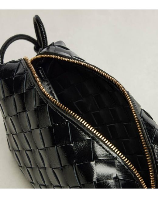 Bottega Veneta Black Loop Mini Leather Crossbody Bag