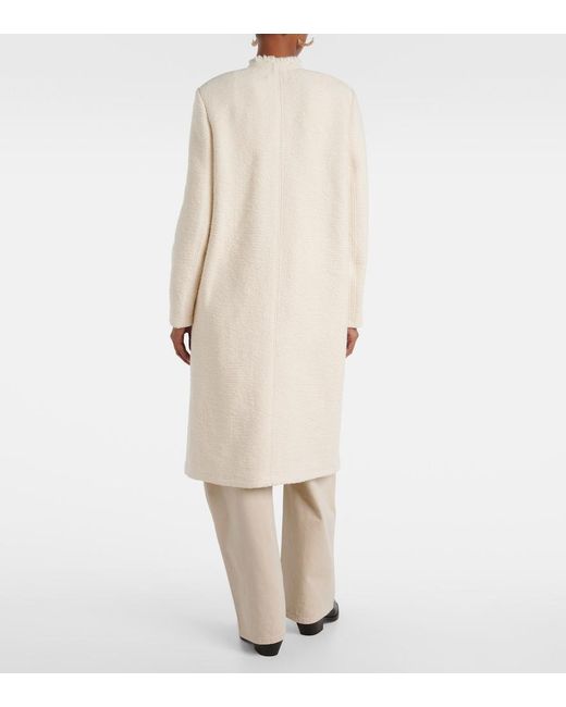 Isabel Marant Natural Gameia Cotton And Linen Coat