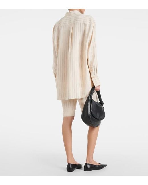Totême Natural Pinstriped Shirt