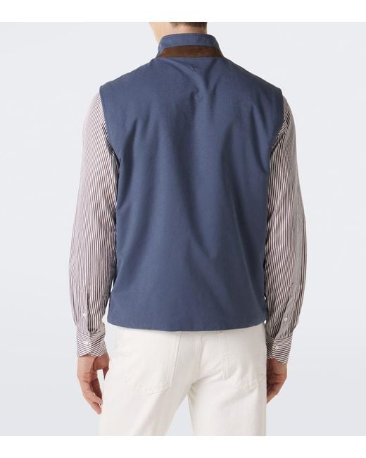 Tod's Blue Technical Vest for men