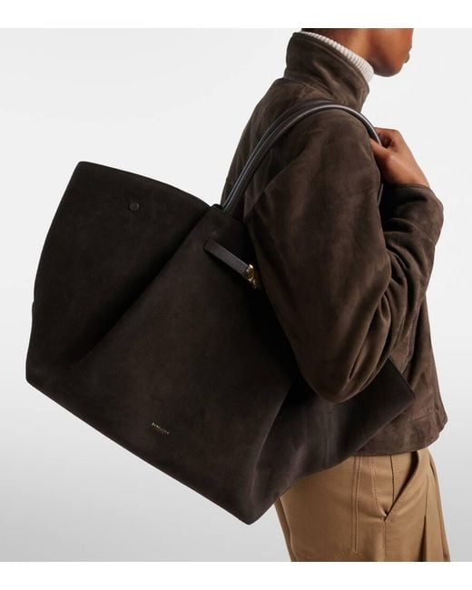 DeMellier London Black New York Leather Tote Bag