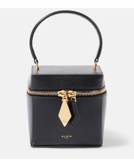 Alaïa Black Schultertasche Cube Aus Leder