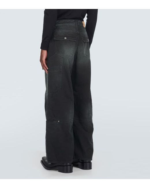 Pantaloni cargo in cotone di Balenciaga in Black da Uomo
