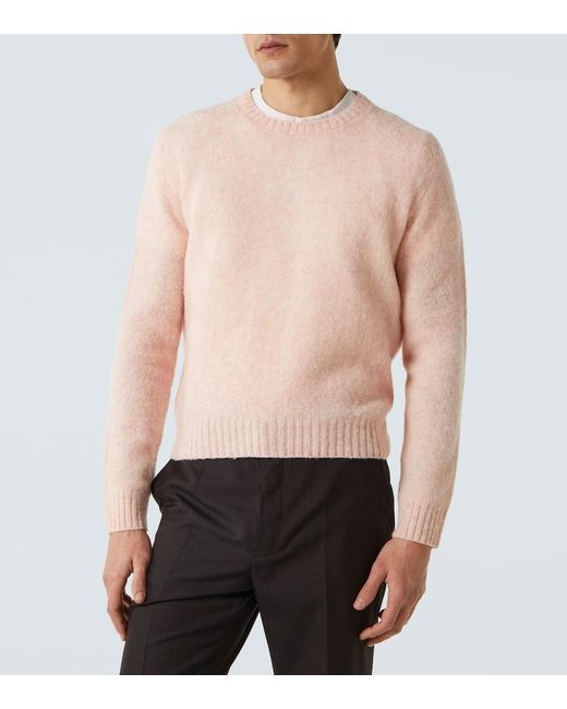 Prada Natural Virgin Wool Sweater for men