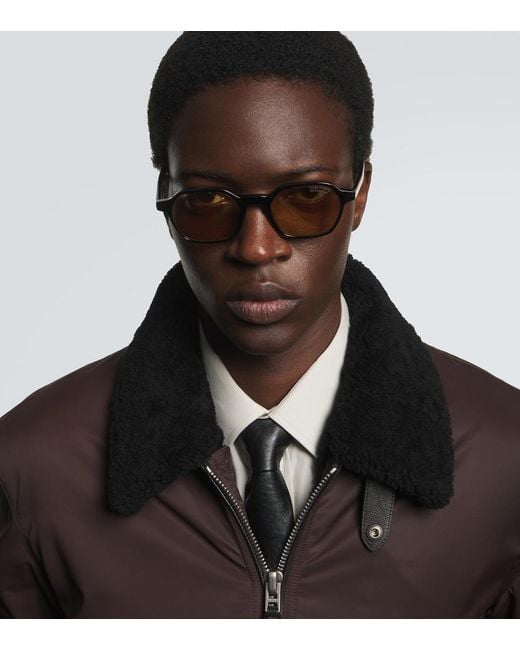 Tom Ford Brown Joey Square Sunglasses for men