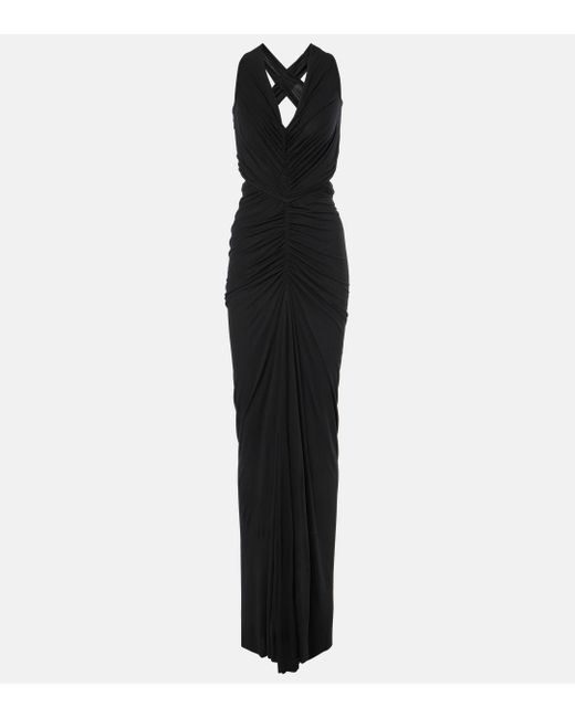 Rick Owens Black Lilies Poppy Gown