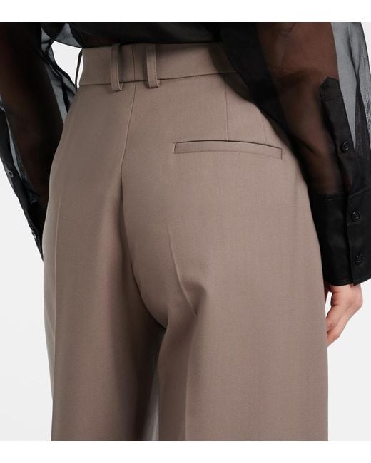 Frankie Shop Brown Brickell Wide-Leg Pants