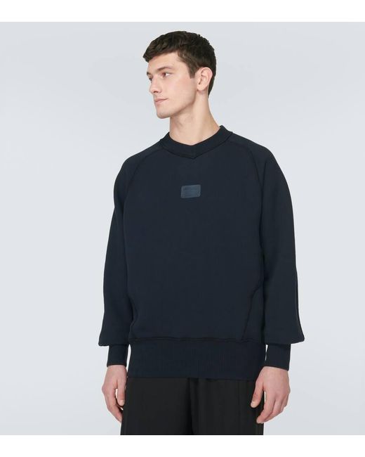 Sweat-Shirt En Coton A Logo Dolce & Gabbana pour homme en coloris Blue