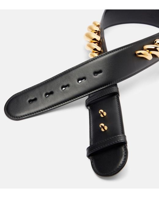 Alaïa Black Torsion Leather Belt