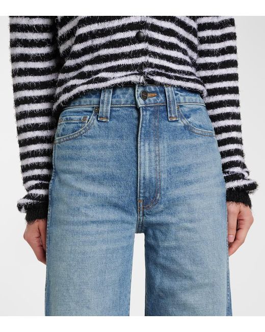 Khaite Blue Wide-Leg Jeans Dane