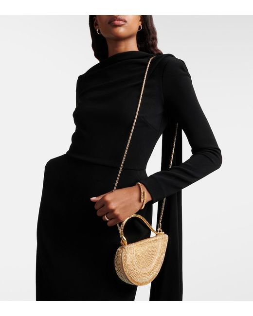 BVLGARI Metallic Serpenti Cuoricino Mini Leather Top-Handle Bag