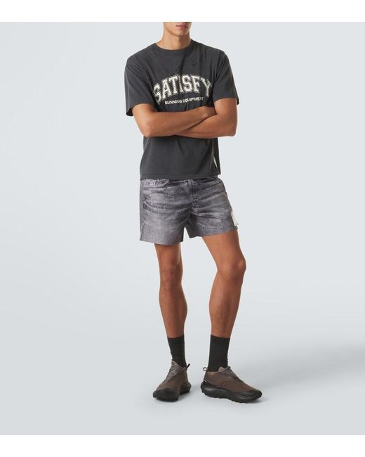 Satisfy Gray Peaceshell 5" Trompe L'Oil Shorts for men