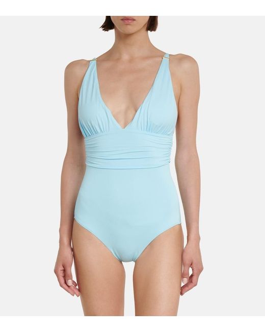 Melissa Odabash Blue Panarea Swimsuit